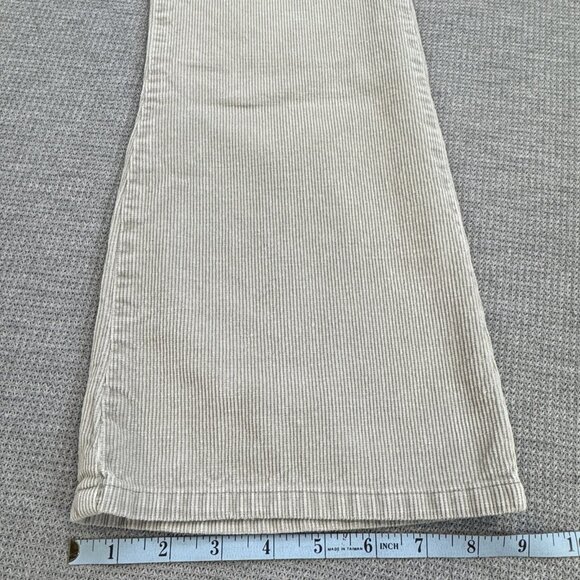 Lei Jeans Womens Size 1 Tan Corduroy Flare Bootcut Leg Mid Rise 100% Cotton Y2K - Picture 12 of 13